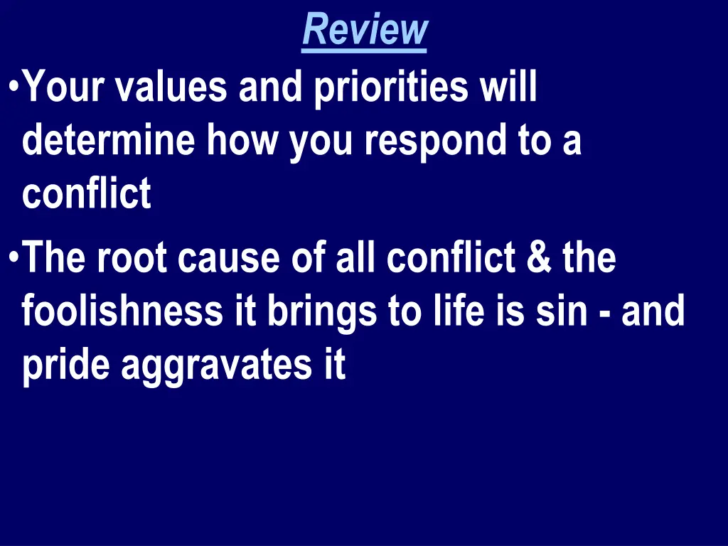 review