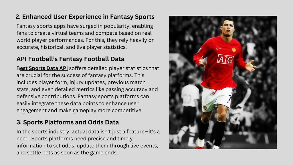 2 enhanced user experience in fantasy sports