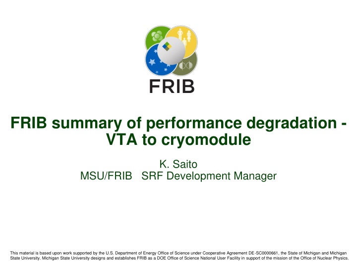 frib summary of performance degradation