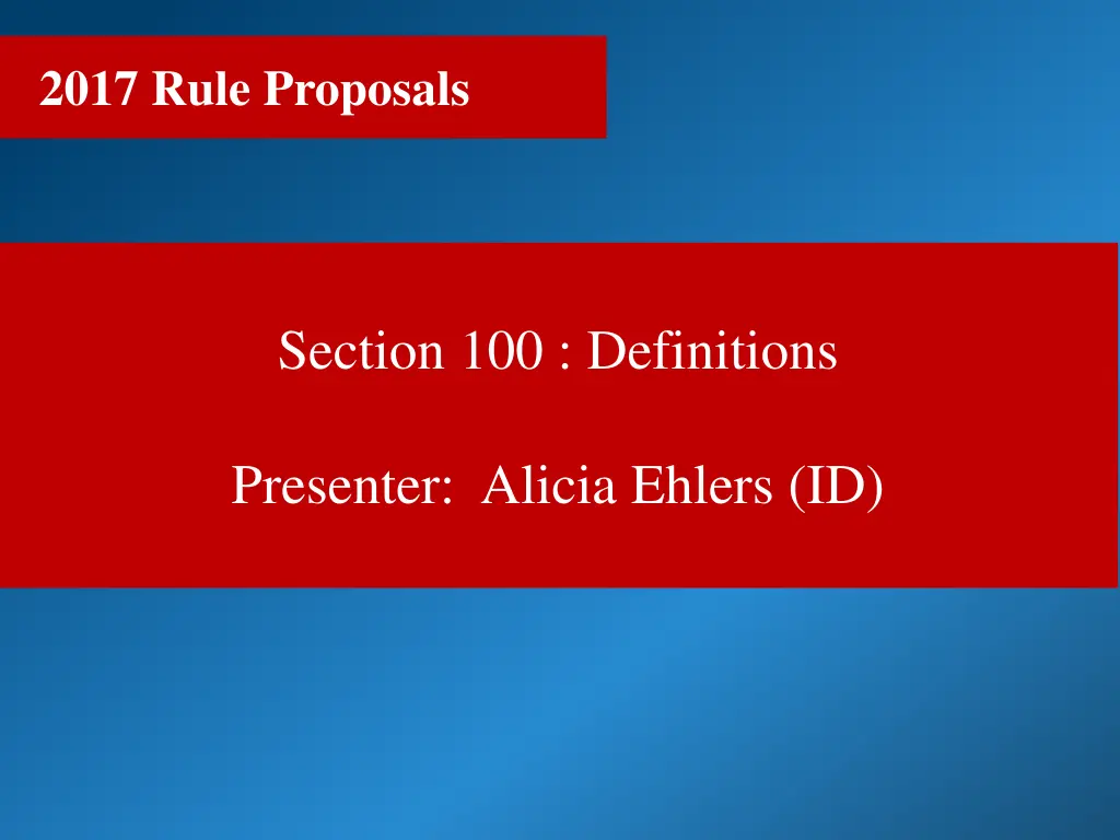 2017 rule proposals 1