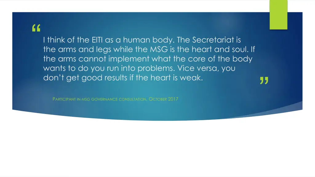 i think of the eiti as a human body