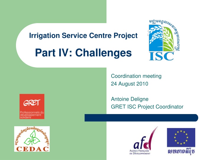 irrigation service centre project