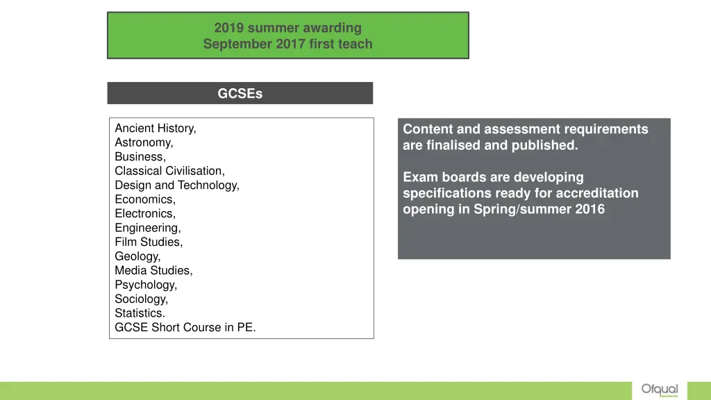 2019 summer awarding september 2017 first teach