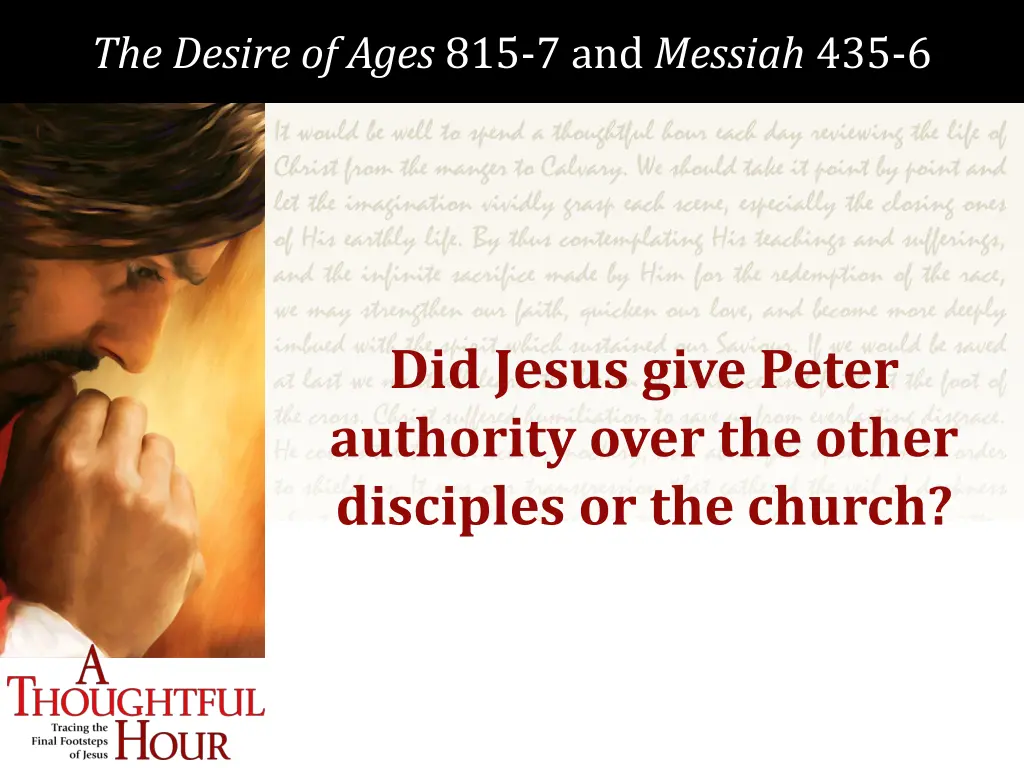 the desire of ages 815 7 and messiah 435 6 3