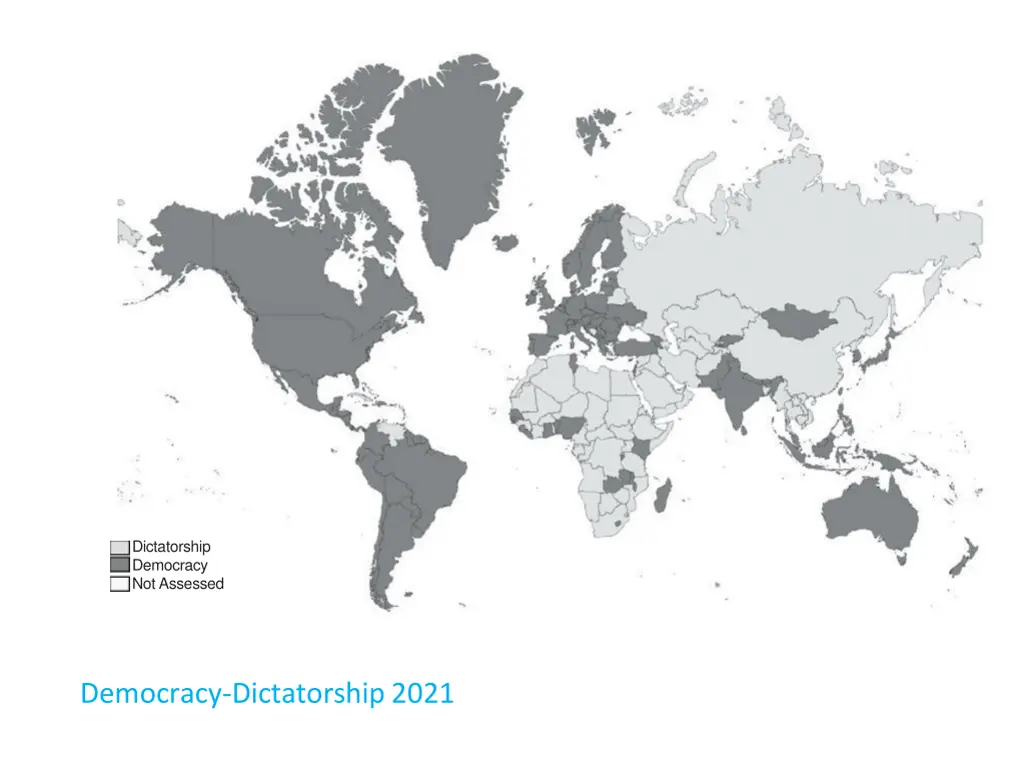 dictatorship democracy not assessed