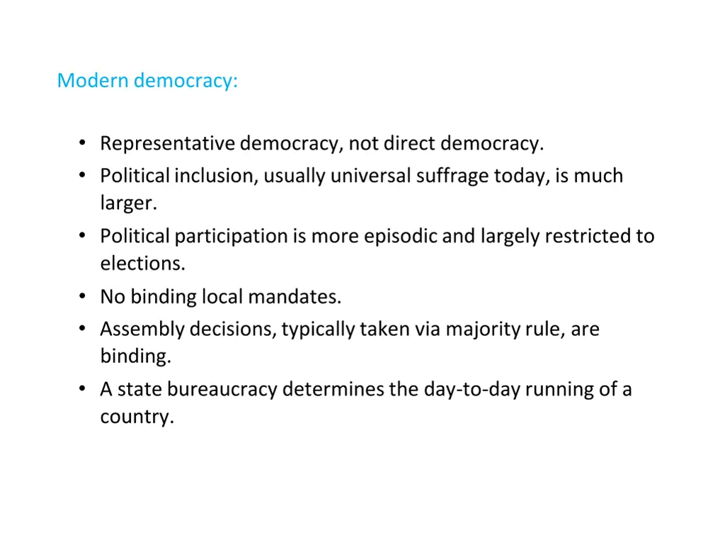 modern democracy