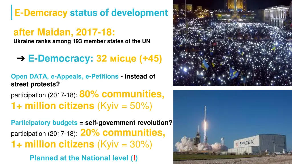 e demcracy status of development