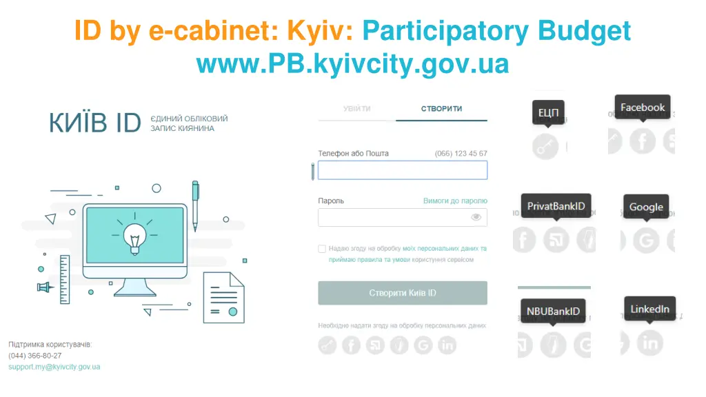 id by e cabinet kyiv participatory budget