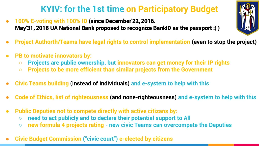 kyiv for the 1st time on participatory budget