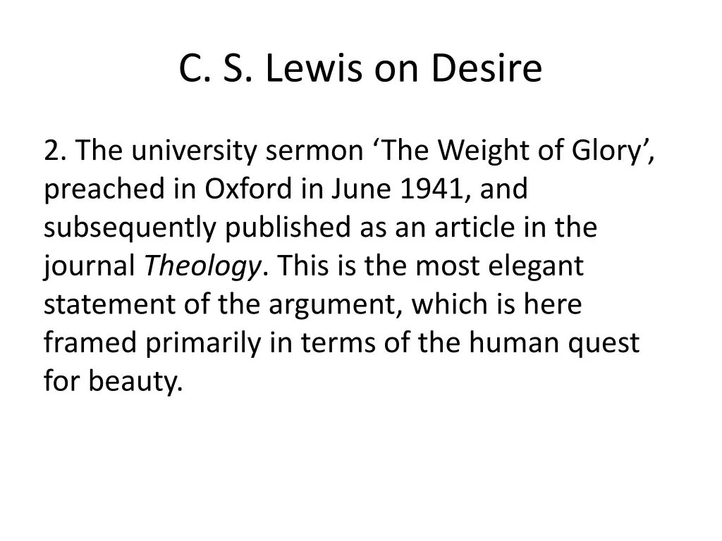 c s lewis on desire 1