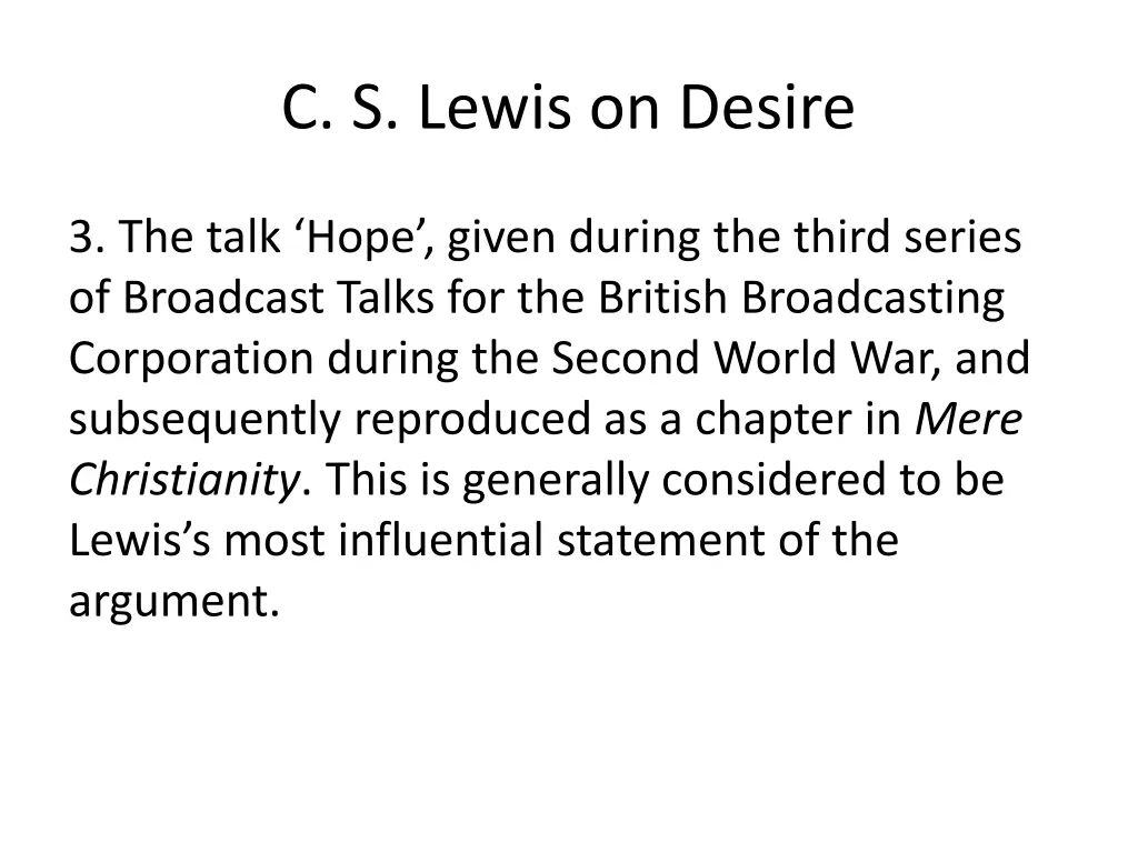 c s lewis on desire 2