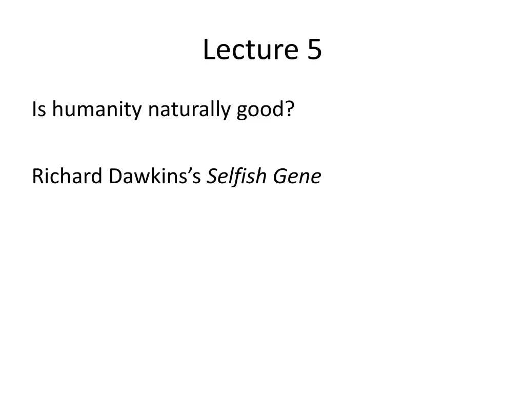 lecture 5