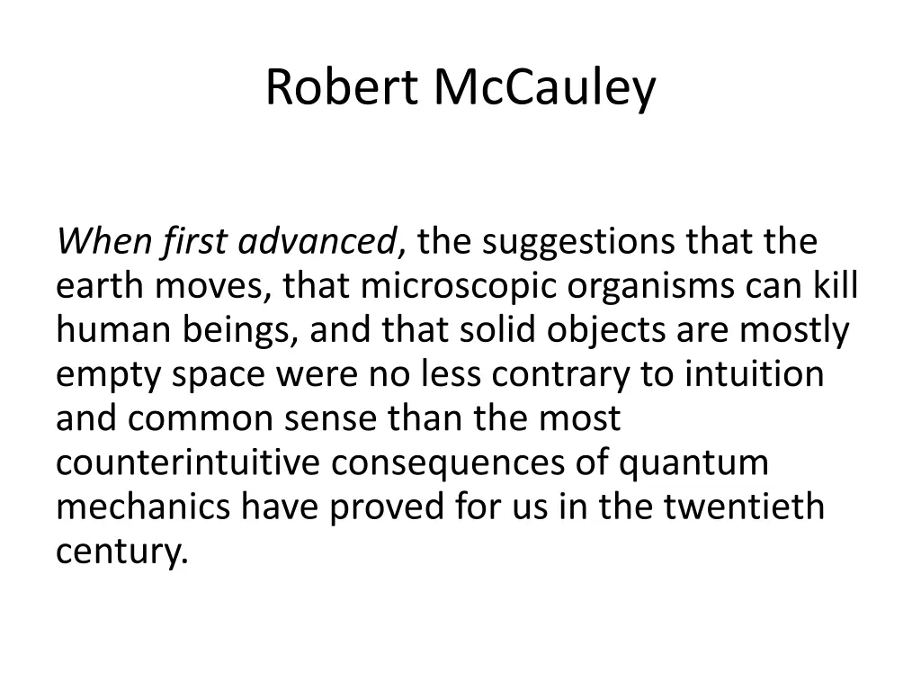 robert mccauley 1