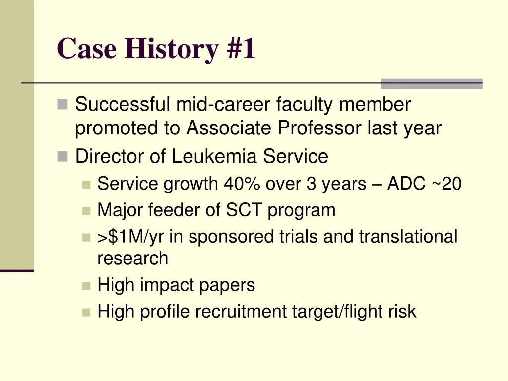 case history 1