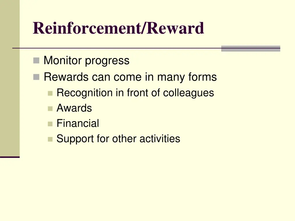 reinforcement reward