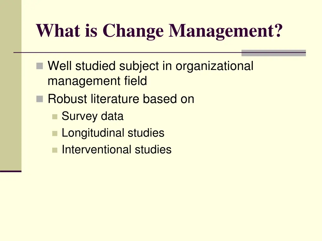 what is change management