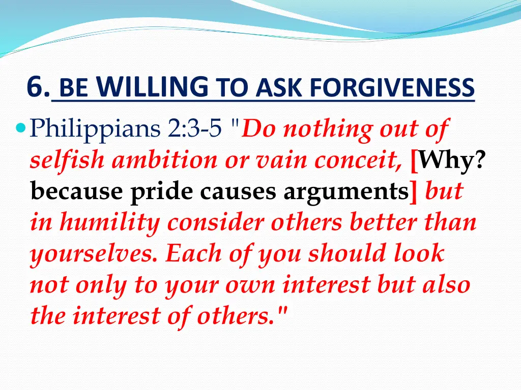 6 be willing to ask forgiveness philippians