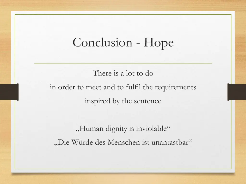 conclusion hope