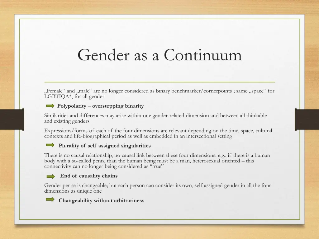 gender as a continuum 1