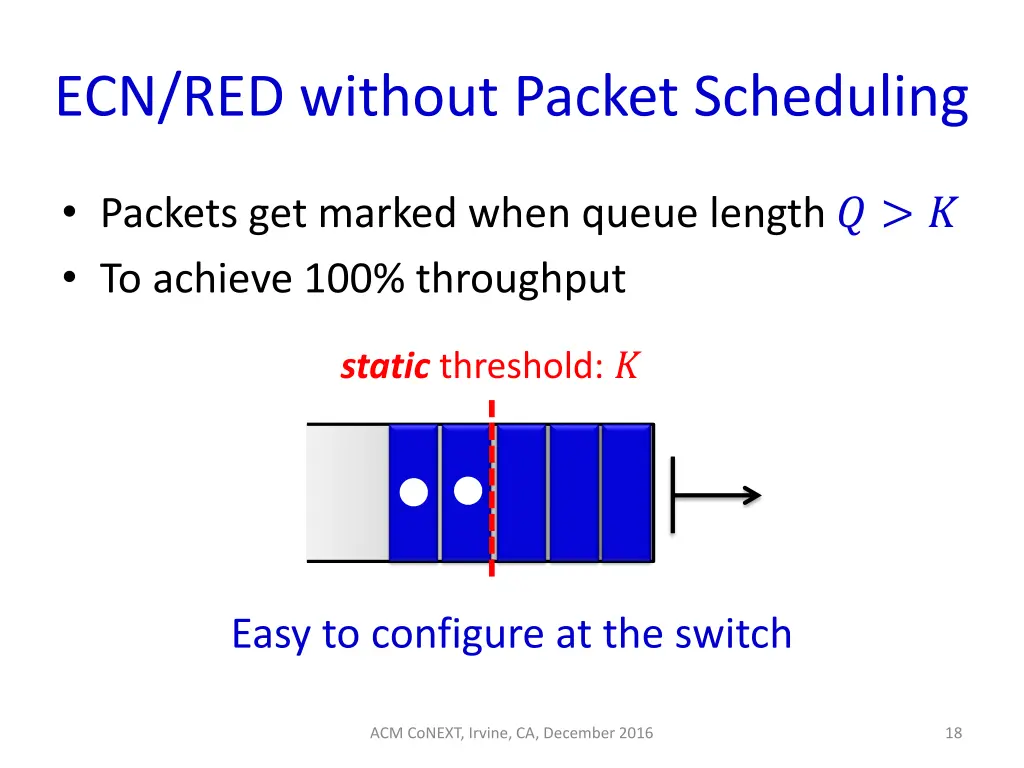 ecn red without packet scheduling 7