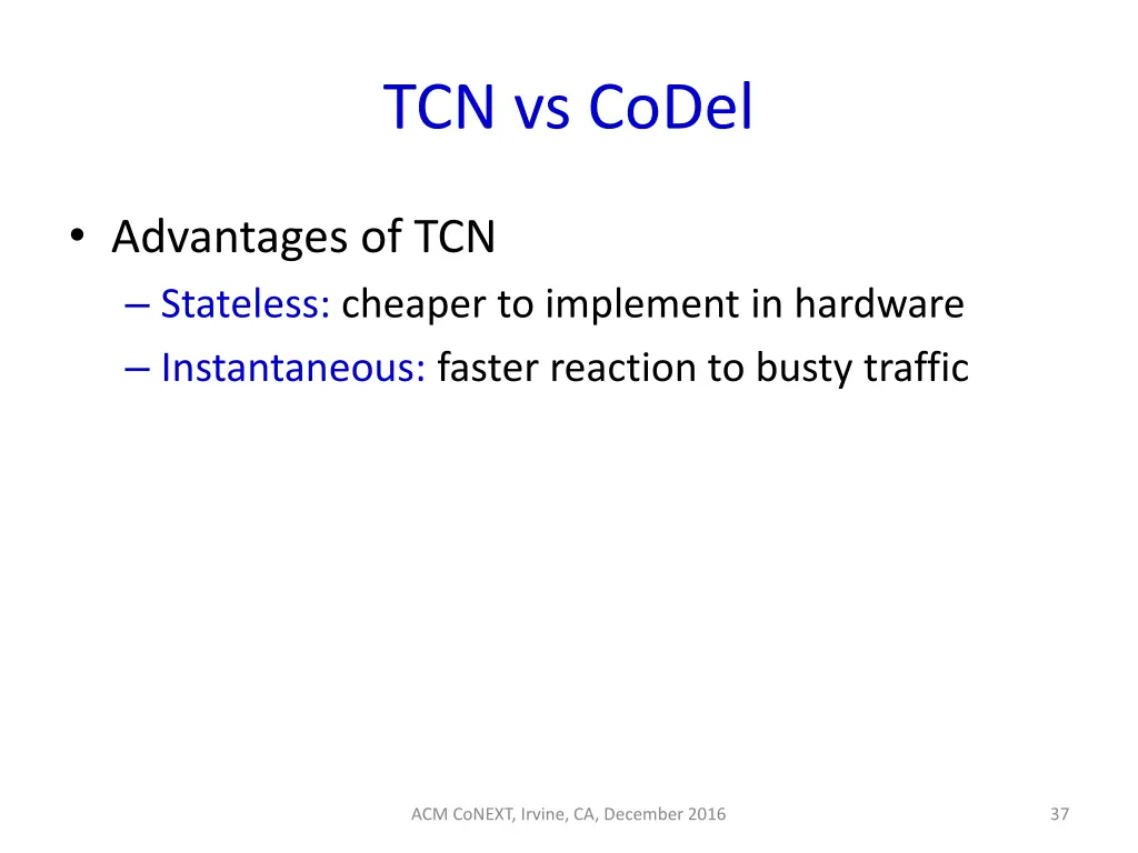 tcn vs codel