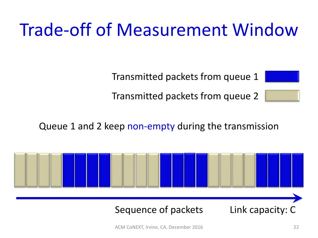 trade off of measurement window