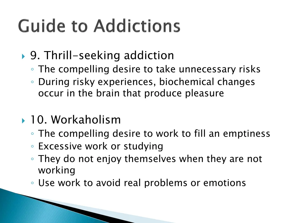 9 thrill seeking addiction the compelling desire