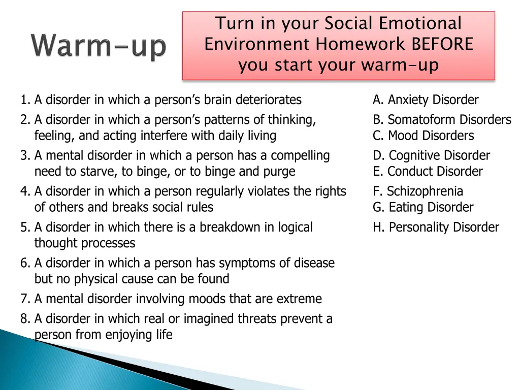 turn in your social emotional environment