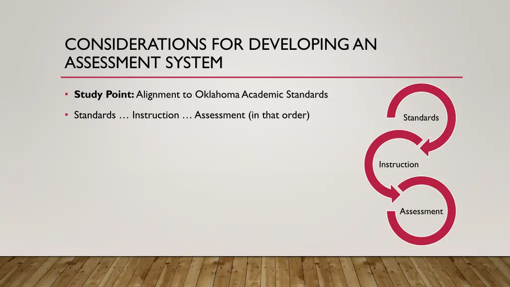 considerations for developing an assessment system 2