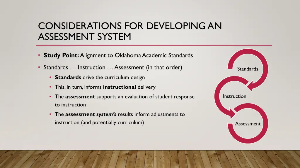 considerations for developing an assessment system 3