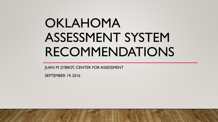 oklahoma assessment system recommendations