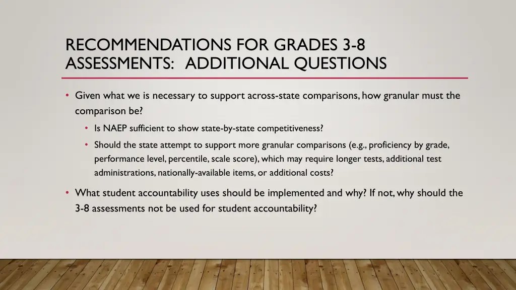 recommendations for grades 3 8 assessments 1