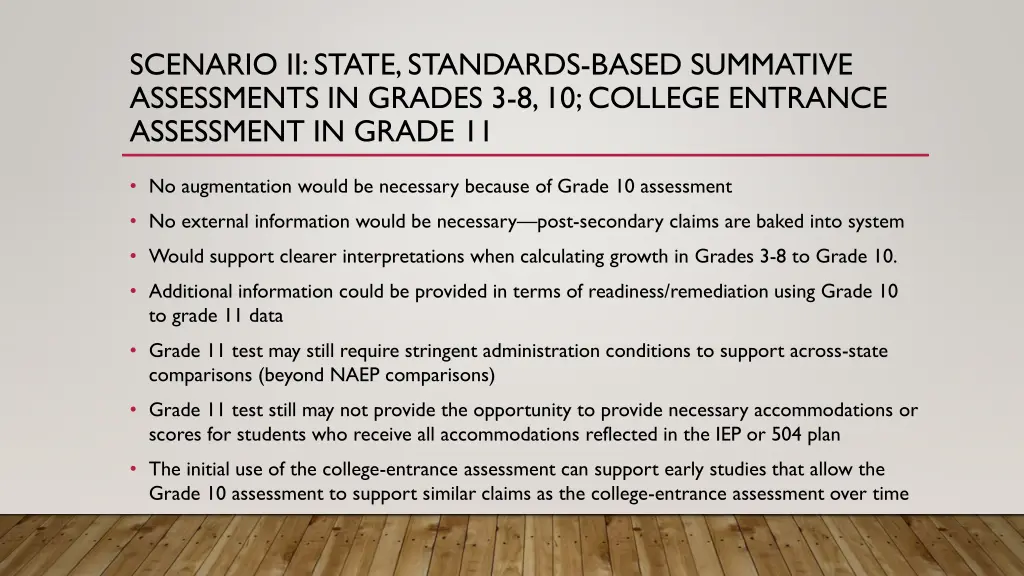 scenario ii state standards based summative