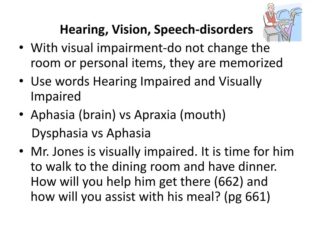 hearing vision speech disorders with visual