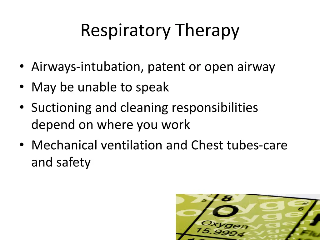 respiratory therapy