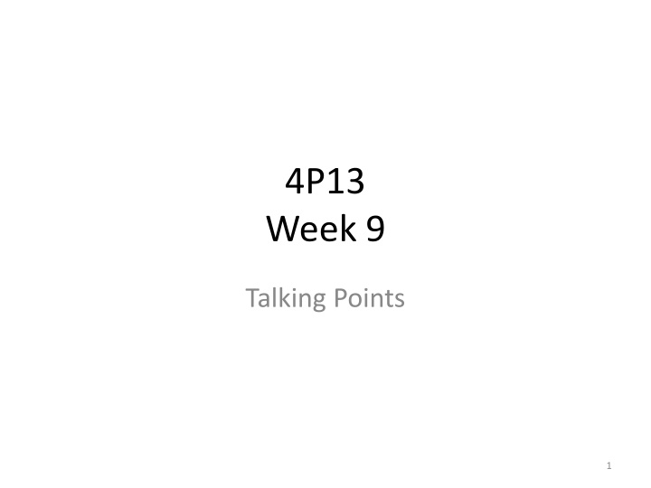 4p13 week 9