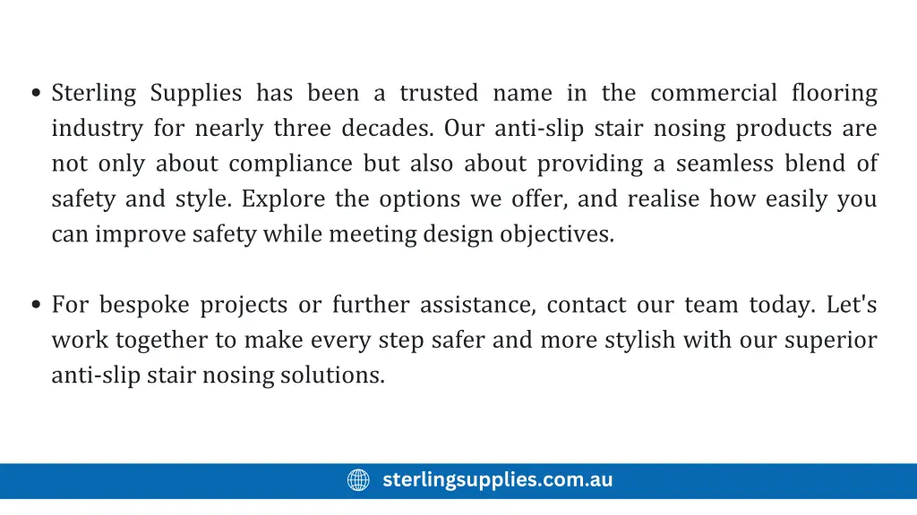 sterling supplies has been a trusted name