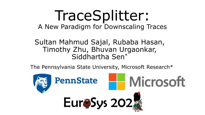 tracesplitter a new paradigm for downscaling