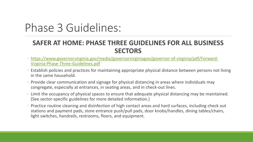 phase 3 guidelines 1