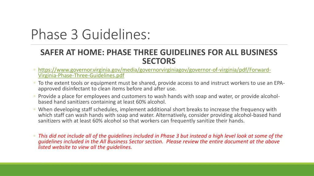 phase 3 guidelines 2