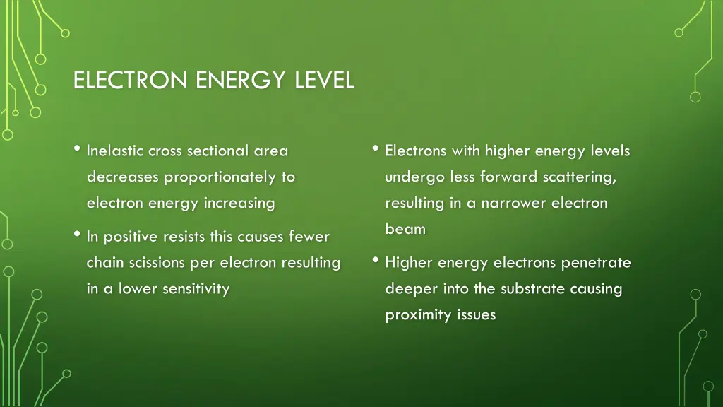 electron energy level