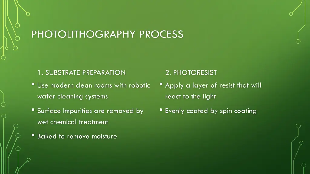 photolithography process 1