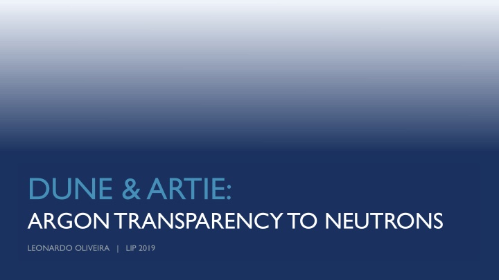 dune artie argon transparency to neutrons