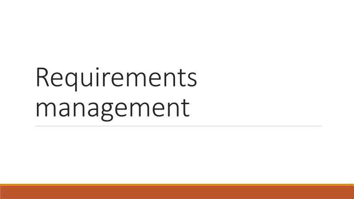 requirements management