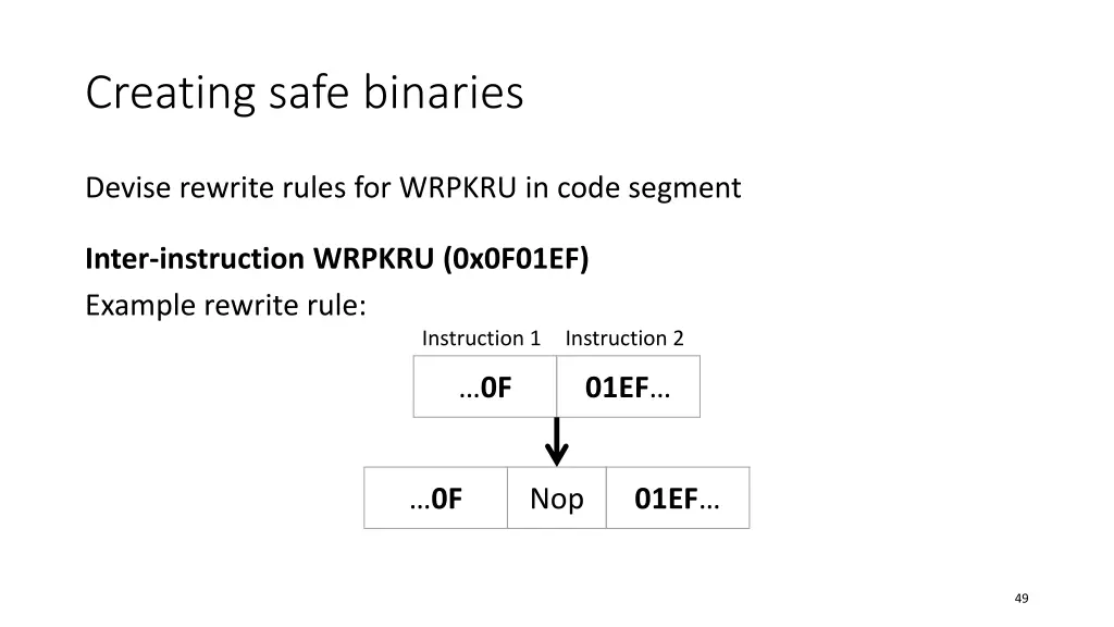 creating safe binaries