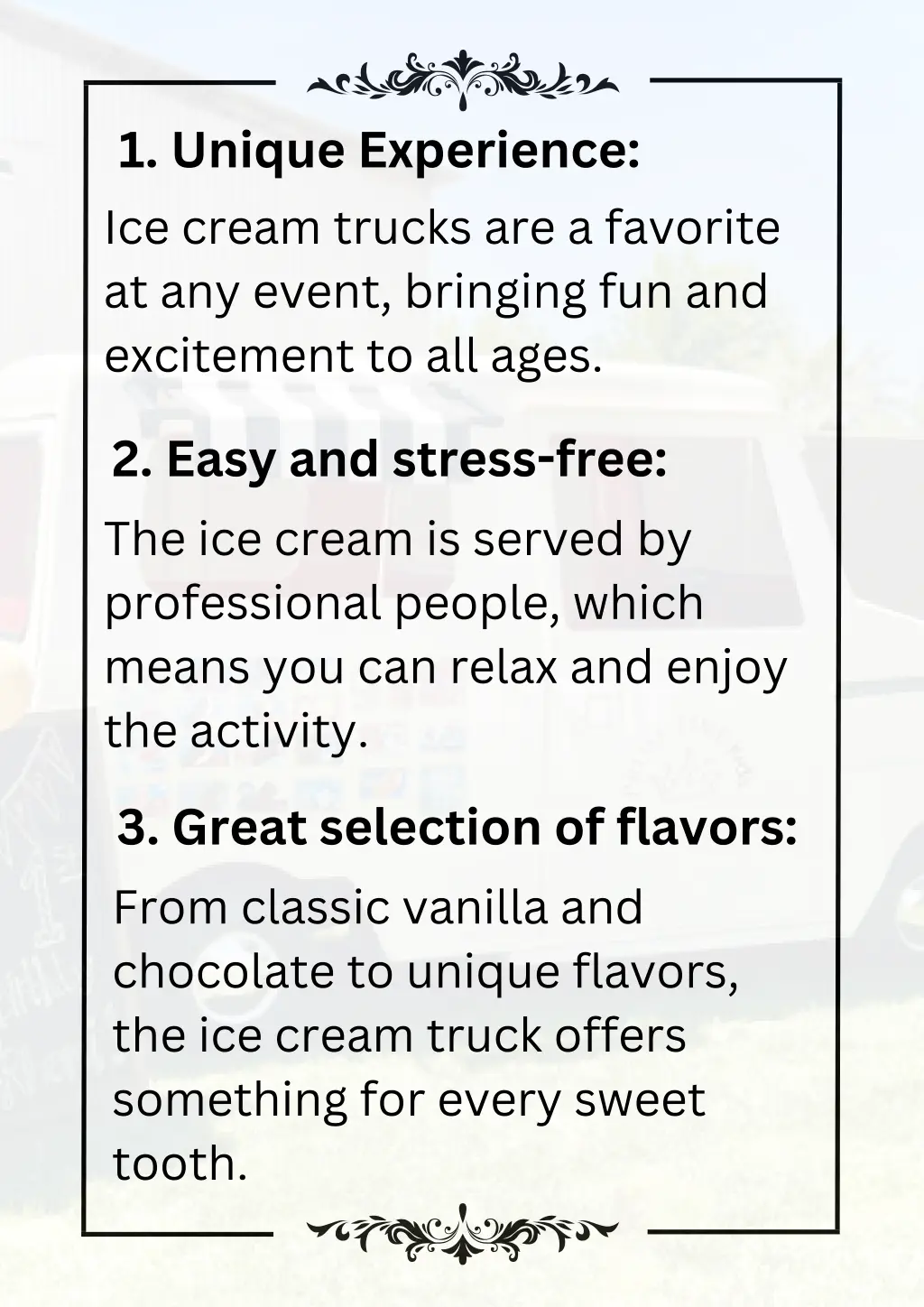 1 unique experience ice cream trucks