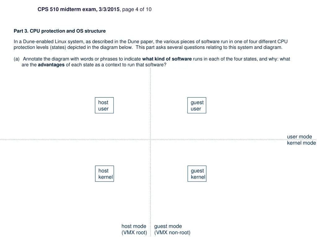 cps 510 midterm exam 3 3 2015 page 4 of 10