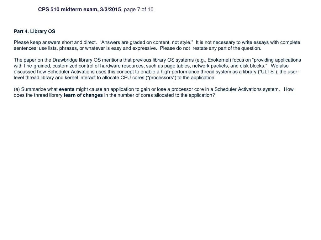 cps 510 midterm exam 3 3 2015 page 7 of 10