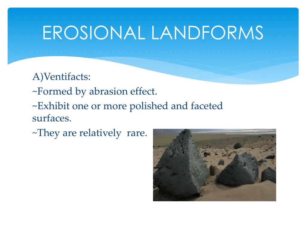 erosional landforms