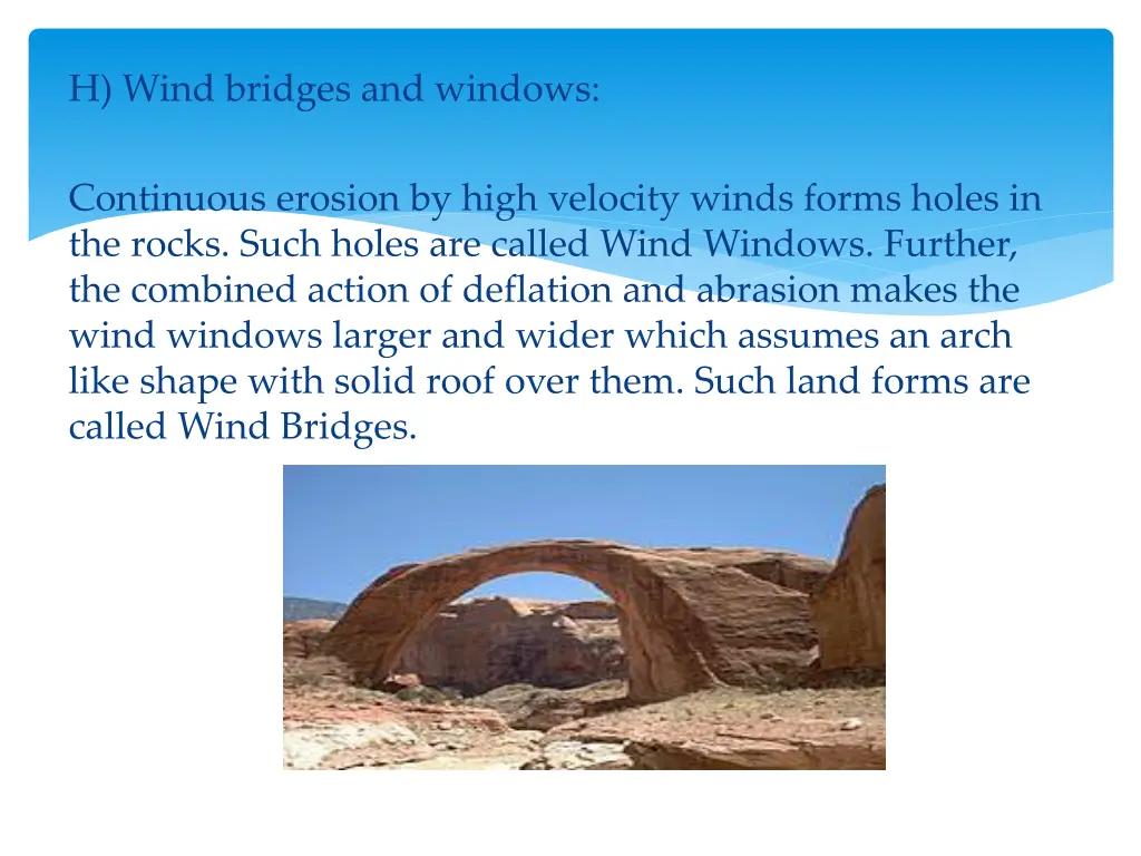 h wind bridges and windows